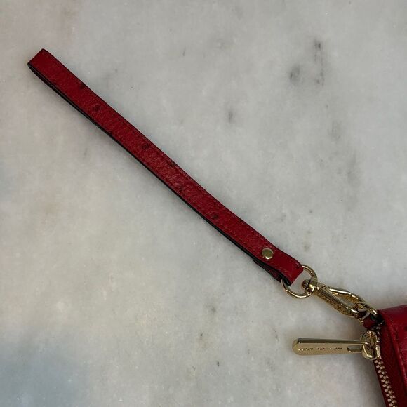 Michael Kors Ostrich Leather Full Zip Wristlet Clutch Wallet NWOT - Picture 12 of 16